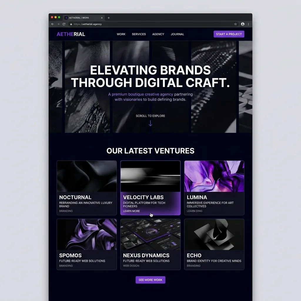 Antigravity: Creative Agency Site