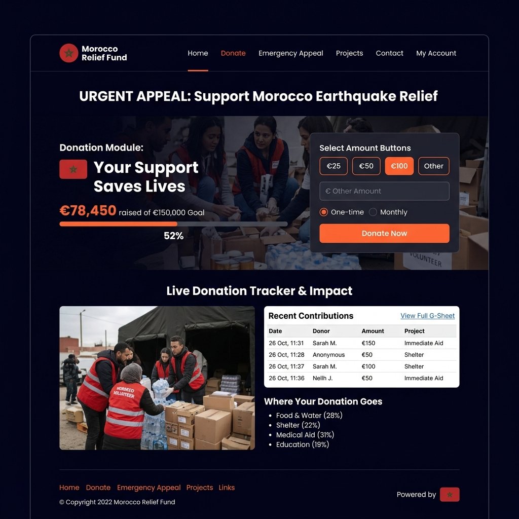 Earthquake Relief Donation System