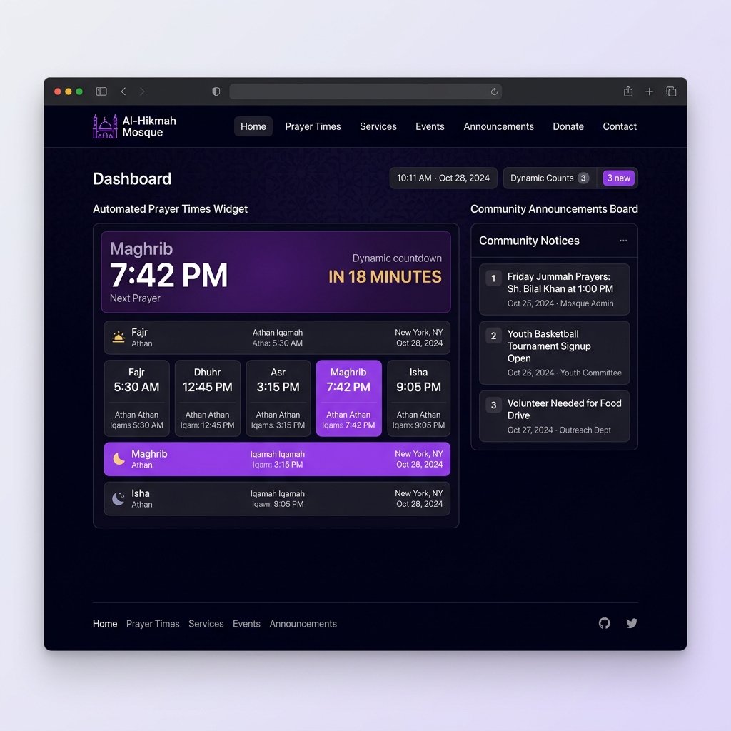 Community Mosque Automation