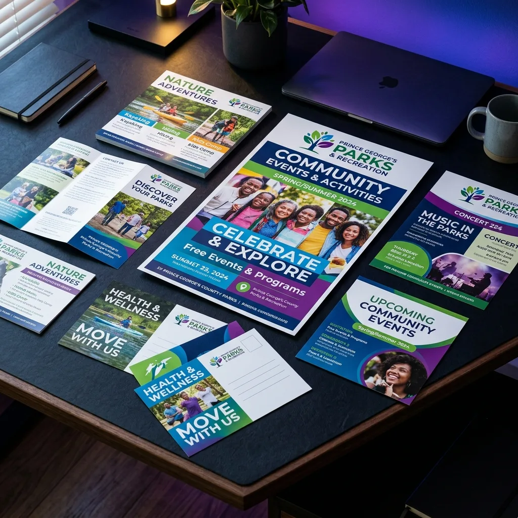 Flyer & Print Design: Prince George's County Parks